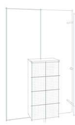 Planungsansicht des Schuhschrankes